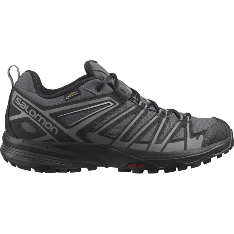 Tenis Senderismo Salomon X Crest GTX Hombre Negros | MX ECFO197